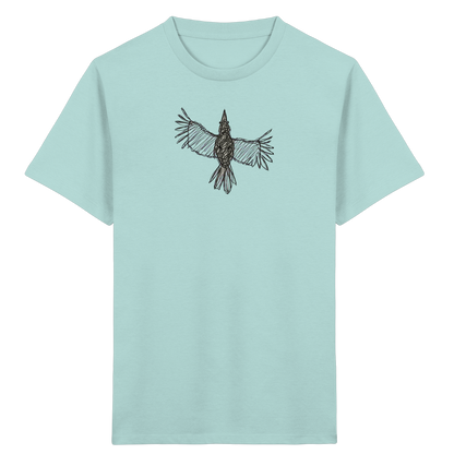 Rabe von oben gezeichnet - Kinder Bio T-Shirt