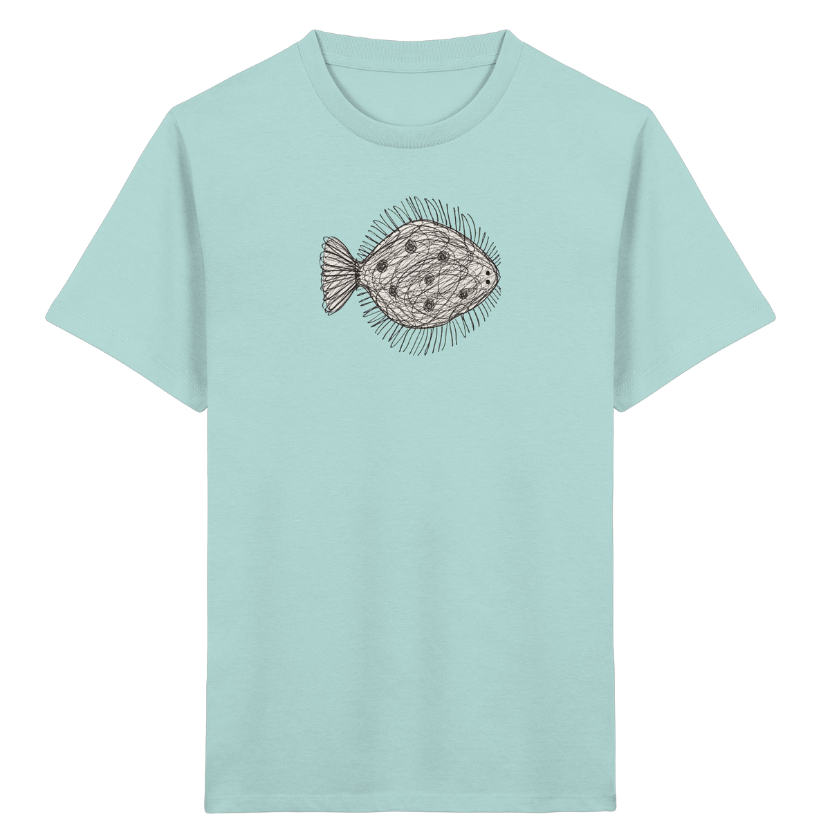 Flunder von oben - Kinder Bio T-Shirt
