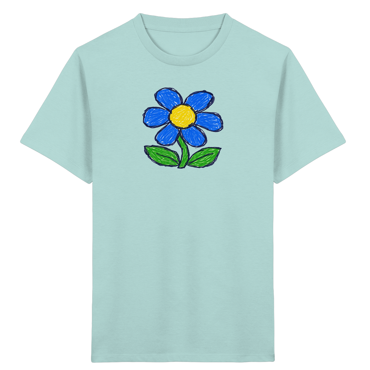 Kritzel Gänseblümchen für Kinder - Kinder Bio T-Shirt