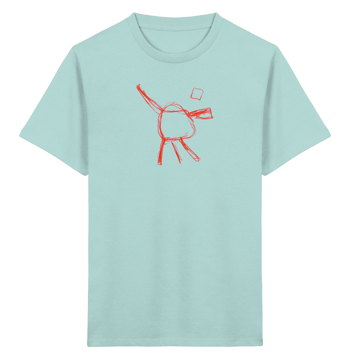 Orange Wackelfigur für Kinder - Kinder Bio T-Shirt