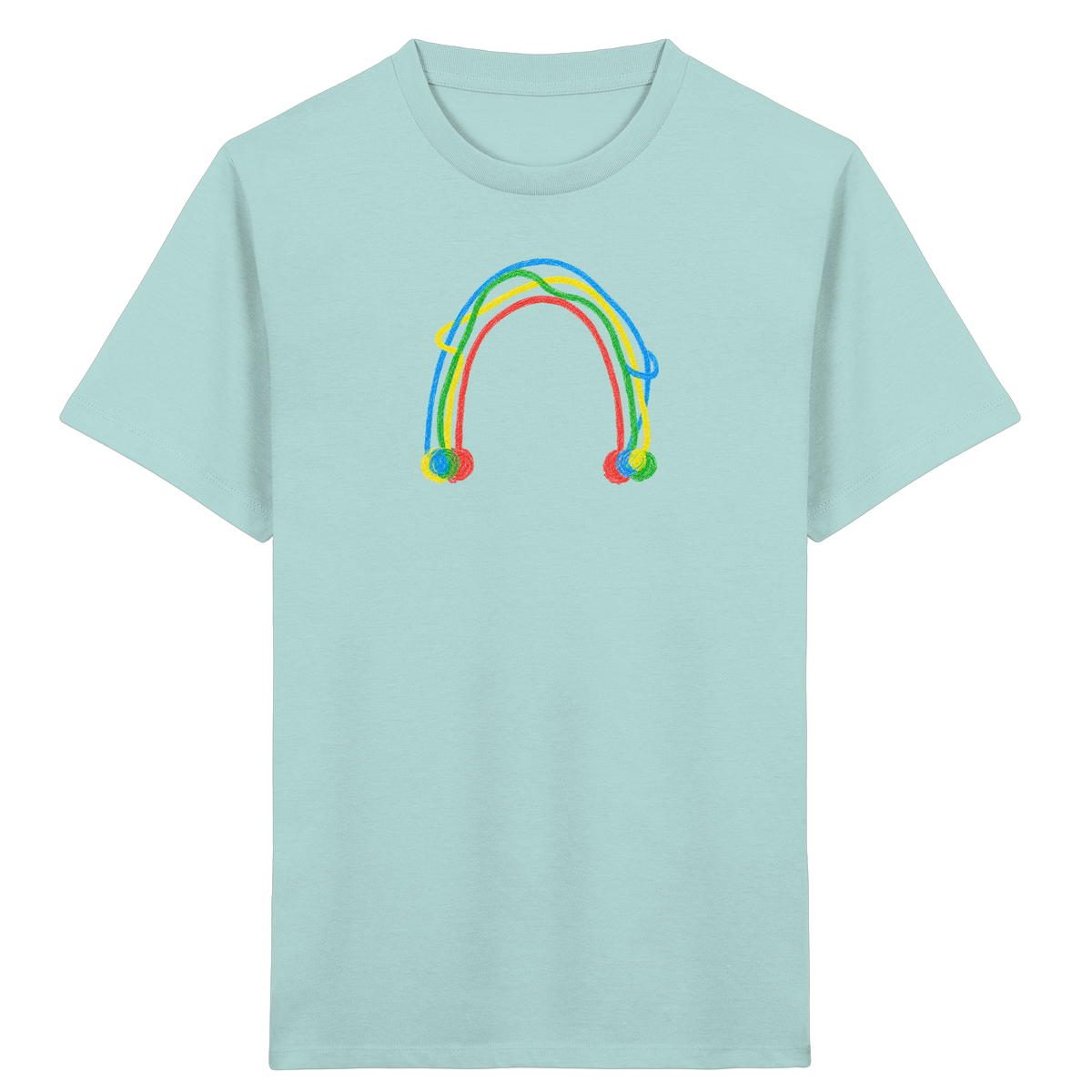 Farbpunkt Regenbogen Kinder Shirt - Kinder Bio T-Shirt