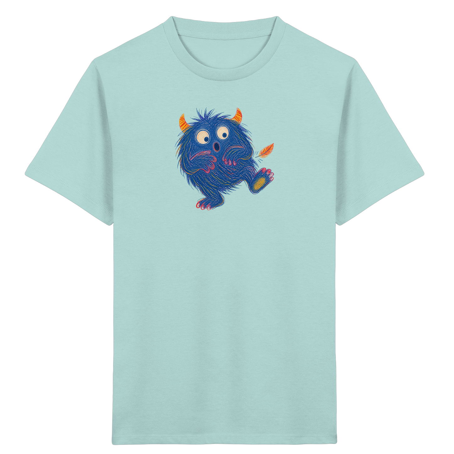 Kitzelzottel lacht im Federkitzel - Kinder Bio T-Shirt