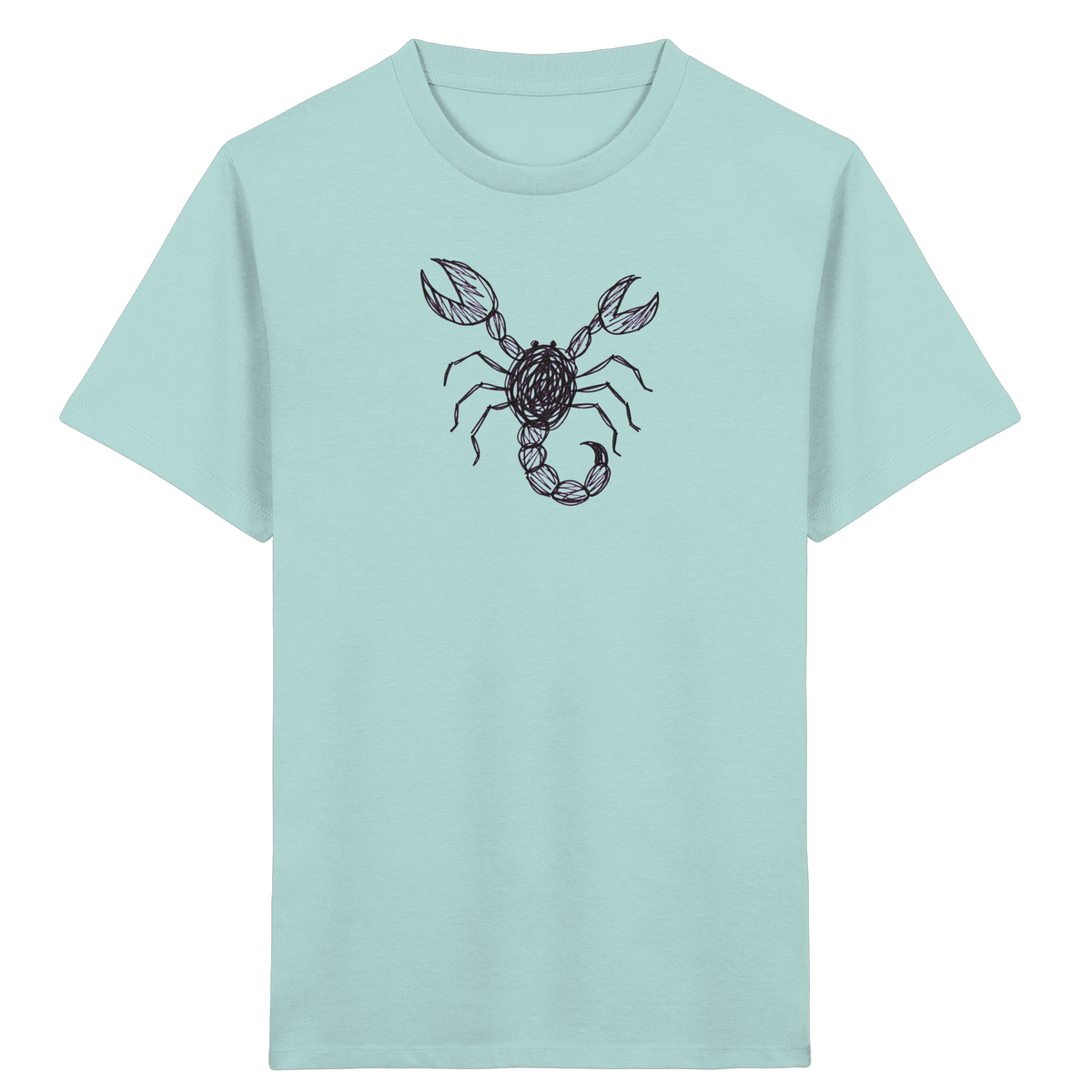 Skorpion von oben gezeichnet - Kinder Bio T-Shirt