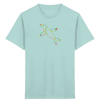 Bunte Farbpunkt Robbe Kinder - Kinder Bio T-Shirt