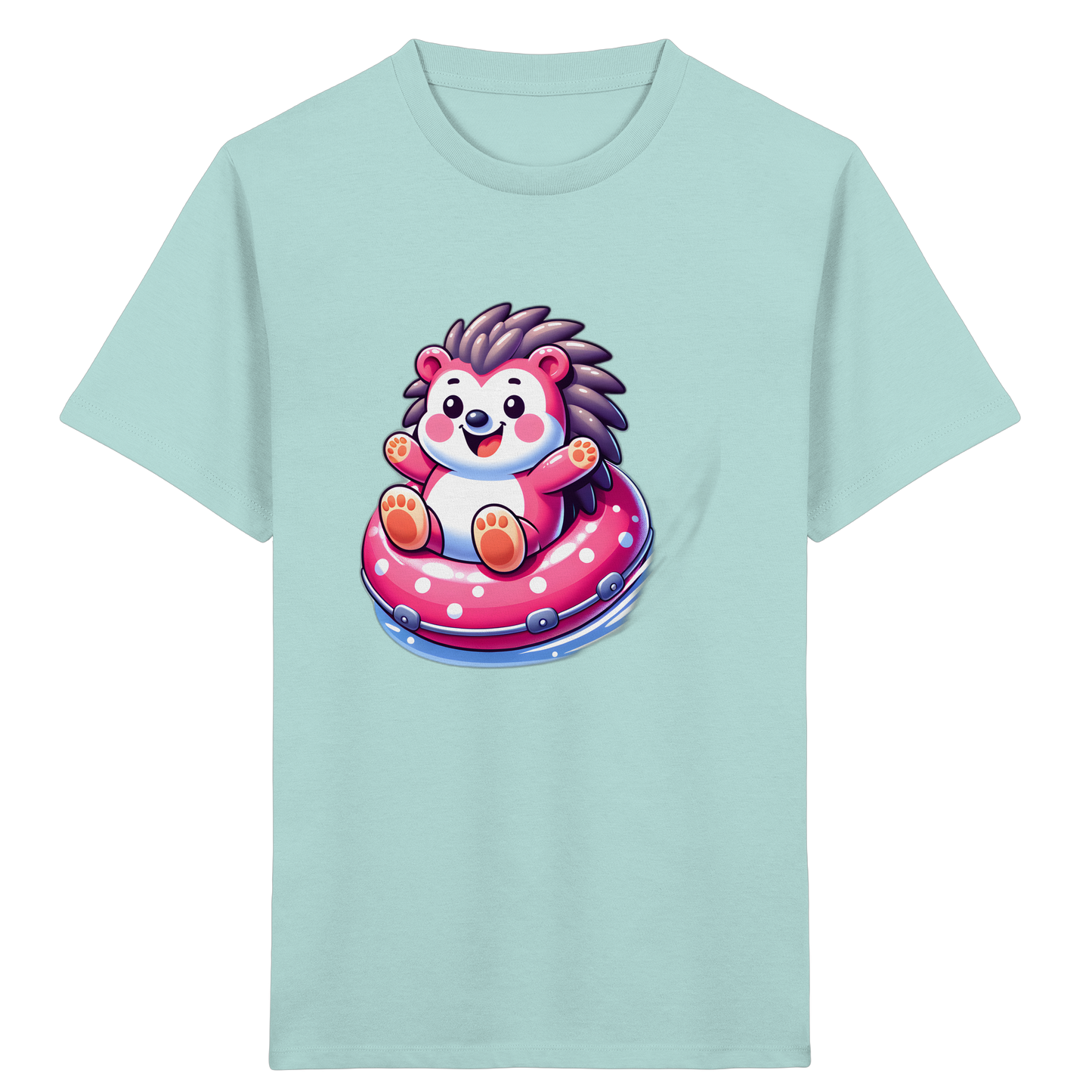 Igel im Schwimmring: Sommer-T-Shirt - Kinder Bio T-Shirt