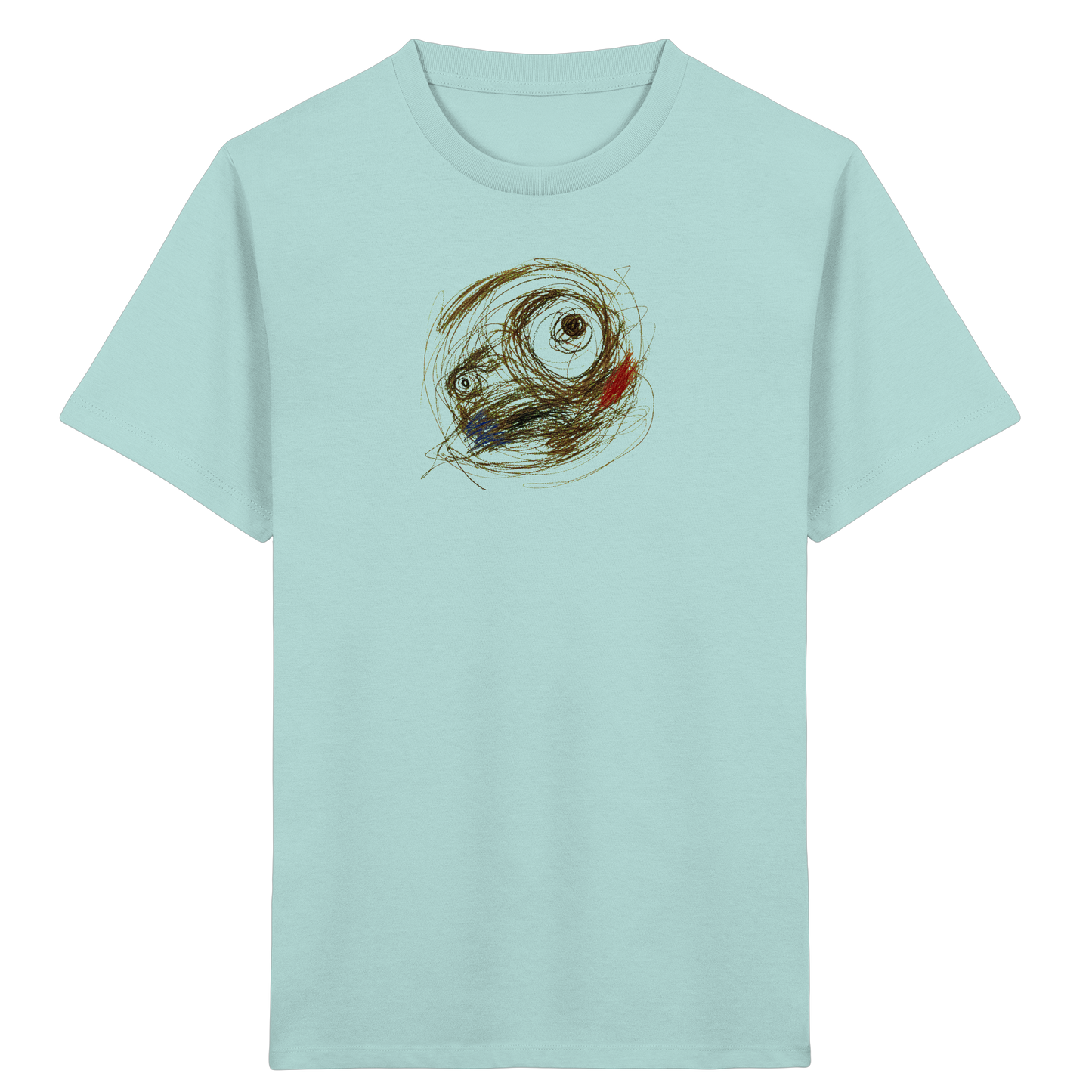 Cooles Monster T-Shirt im Scribble-Look - Kinder Bio T-Shirt
