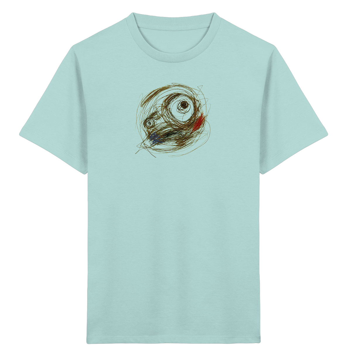 Cooles Monster T-Shirt im Scribble-Look - Kinder Bio T-Shirt