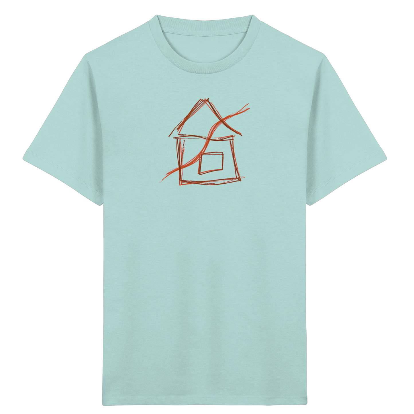 Braunes Eckenhaus Kinder T-Shirt - Kinder Bio T-Shirt