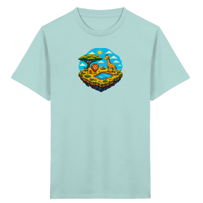 Verspieltes Pixel Safari T-Shirt Kinder - Kinder Bio T-Shirt