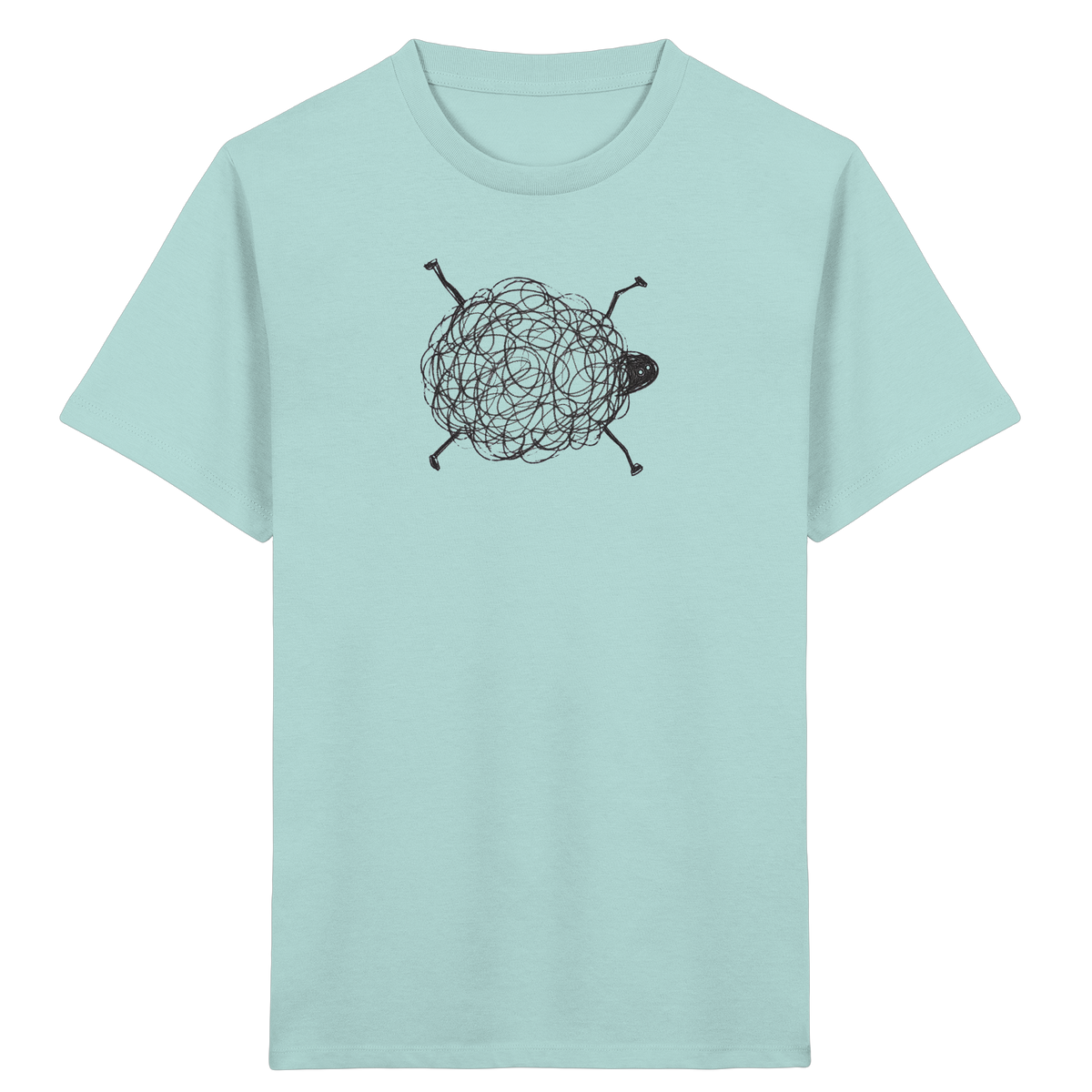 Schaf von oben Shirt - Kinder Bio T-Shirt