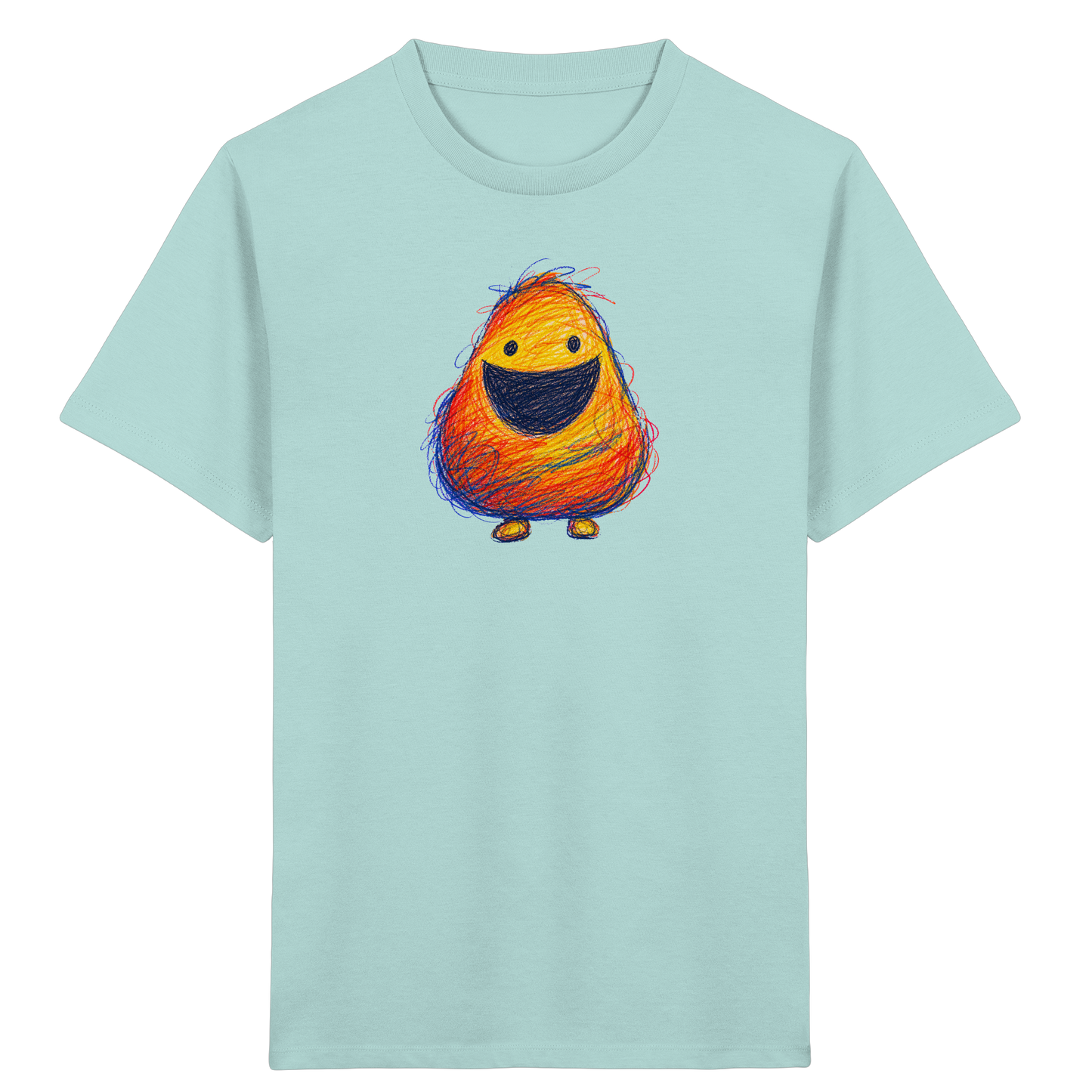 Zahnloses Grinsen Monster Shirt - Kinder Bio T-Shirt
