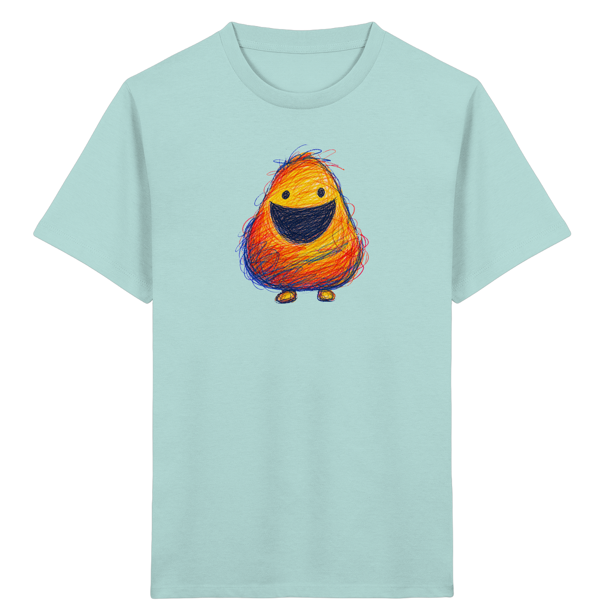 Zahnloses Grinsen Monster Shirt - Kinder Bio T-Shirt