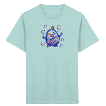 Seifenblasenmumpf mit Horn - Kinder Bio T-Shirt
