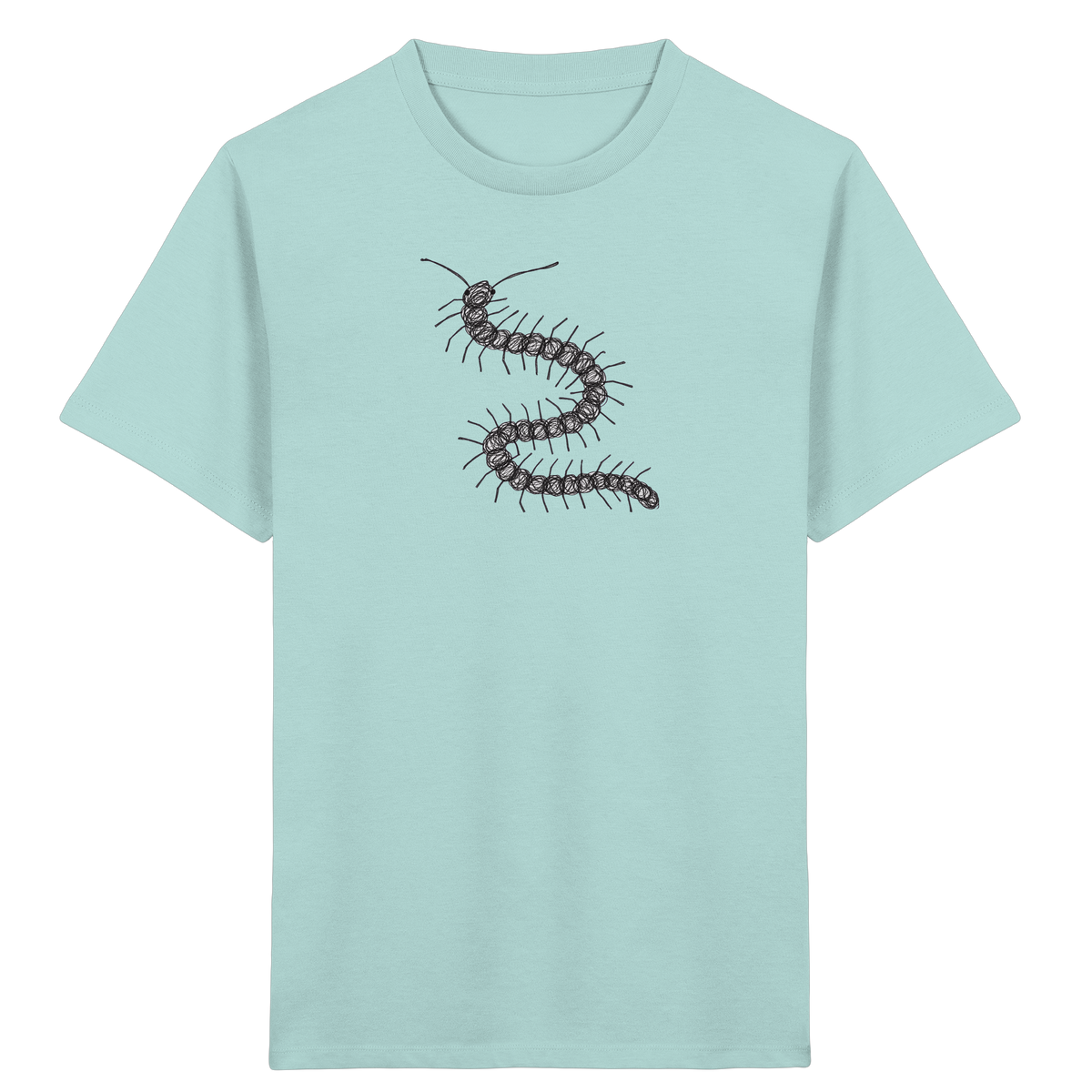 Tausendfüßer von oben - Kinder Bio T-Shirt