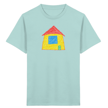 Sonnengelbes Giebelhaus Kinder T-Shirt - Kinder Bio T-Shirt