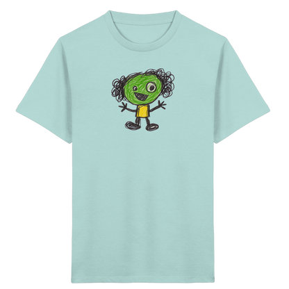 Kritzelkopf mit Ringellocken - Kinder Bio T-Shirt