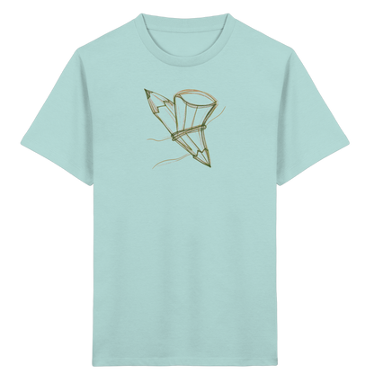 Waldgrüne Bleistift-Schultüte - Kinder Bio T-Shirt