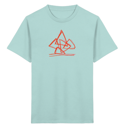 Rostoranger krummer Dreieckshaufen - Kinder Bio T-Shirt