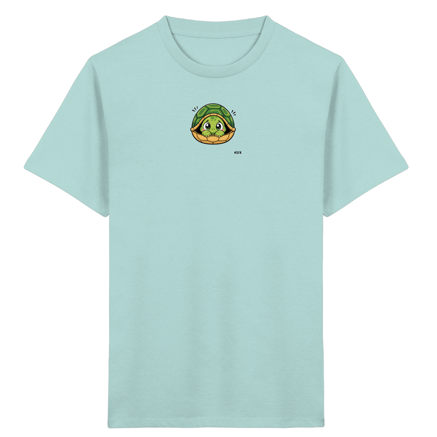 Schüchterne Schildkröte: Kuscheliges T-Shirt für Kinder - Kinder Bio T-Shirt