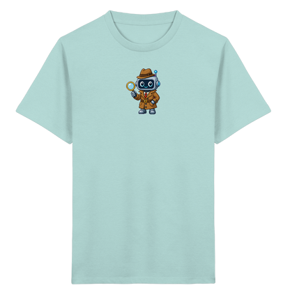Pixel Detektiv Roboter T-Shirt für Kinder - Kinder T-Shirt