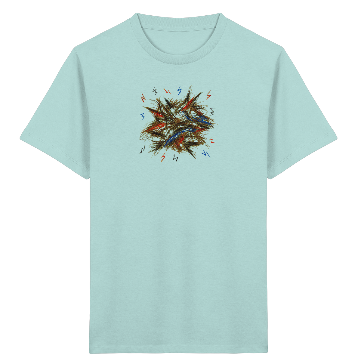 Wildes Energie T-Shirt mit Blitzen - Kinder Bio T-Shirt