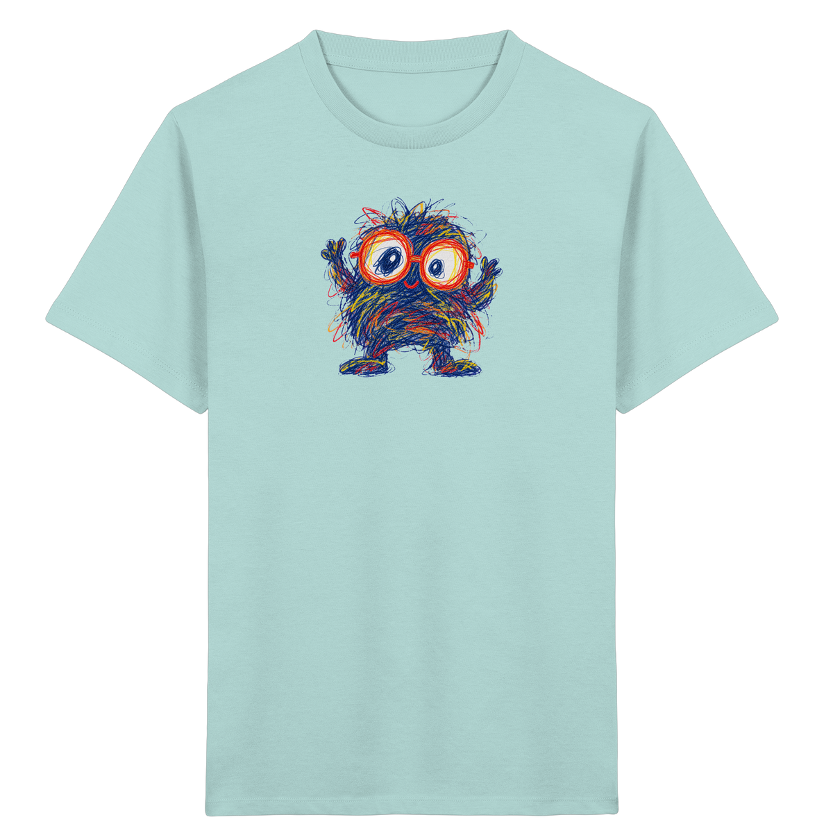 Brillenknäuel Kritzelmonster Shirt - Kinder Bio T-Shirt