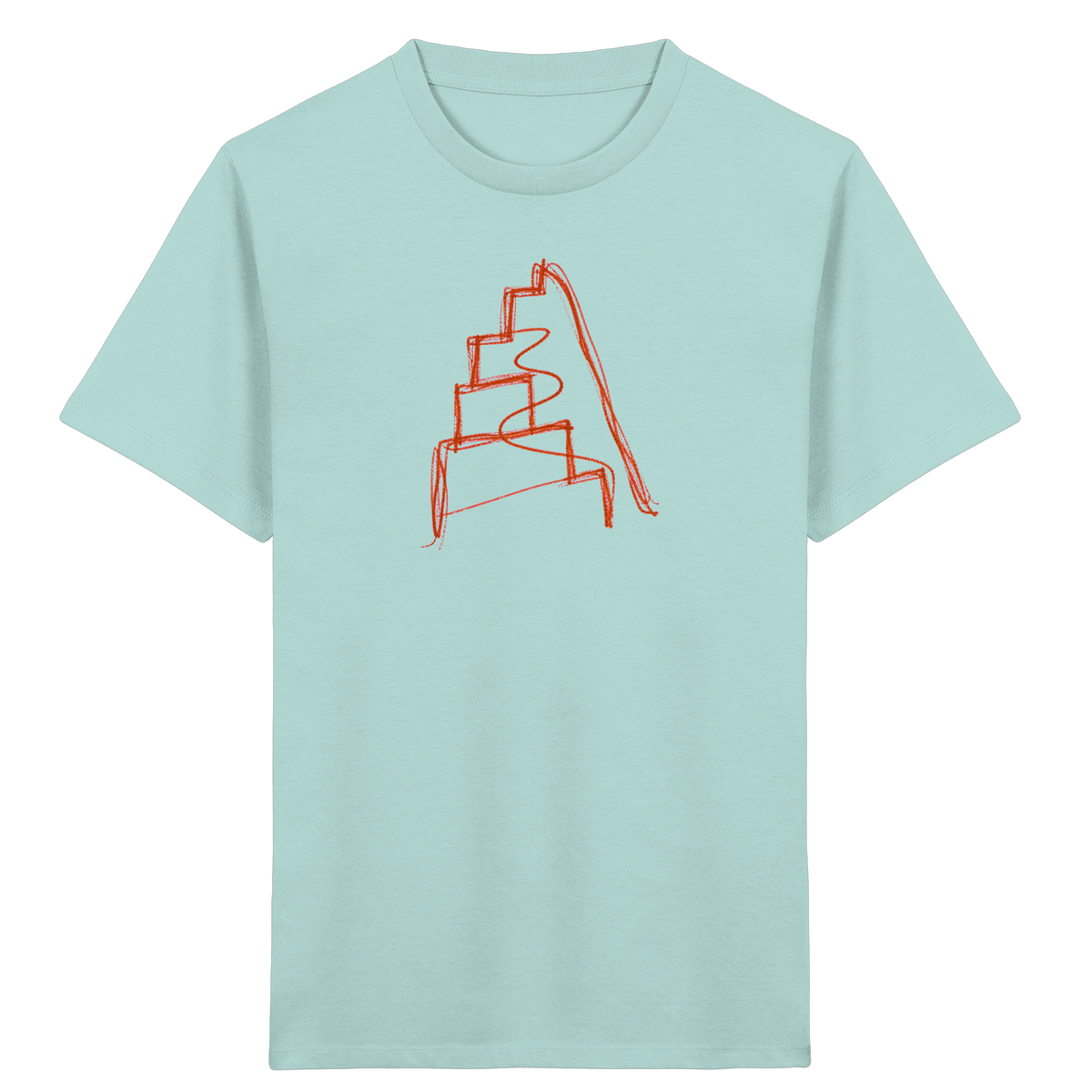 Rostbraune Wackeltreppe für Kinder - Kinder Bio T-Shirt