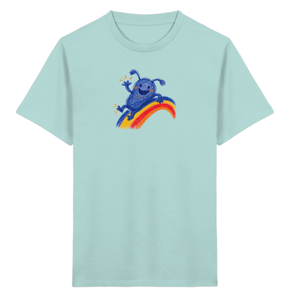 Regenbogenracker Kritzelmonster Kinder Shirt - Kinder Bio T-Shirt