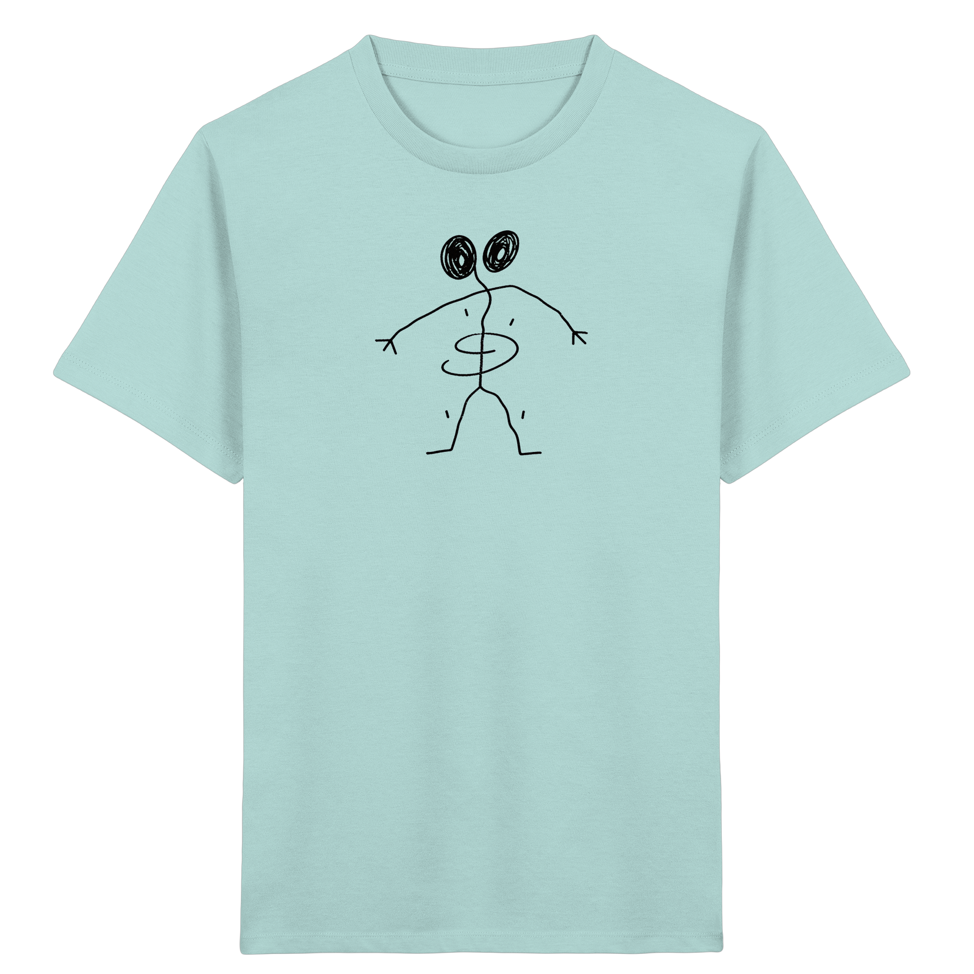 Spiraliger Linienfreund für Kinder - Kinder Bio T-Shirt