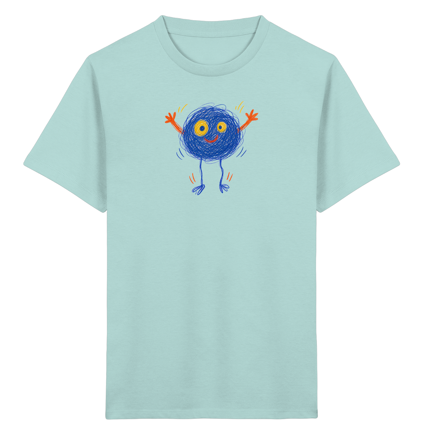 Hüpfkugel Kritzelmonster Kinder T-Shirt - Kinder Bio T-Shirt
