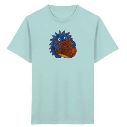 Kastanienknirps umarmt Kastanie - Kinder Bio T-Shirt