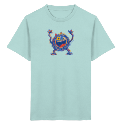 Fröhliches Wirbelmonster Shirt - Kinder Bio T-Shirt