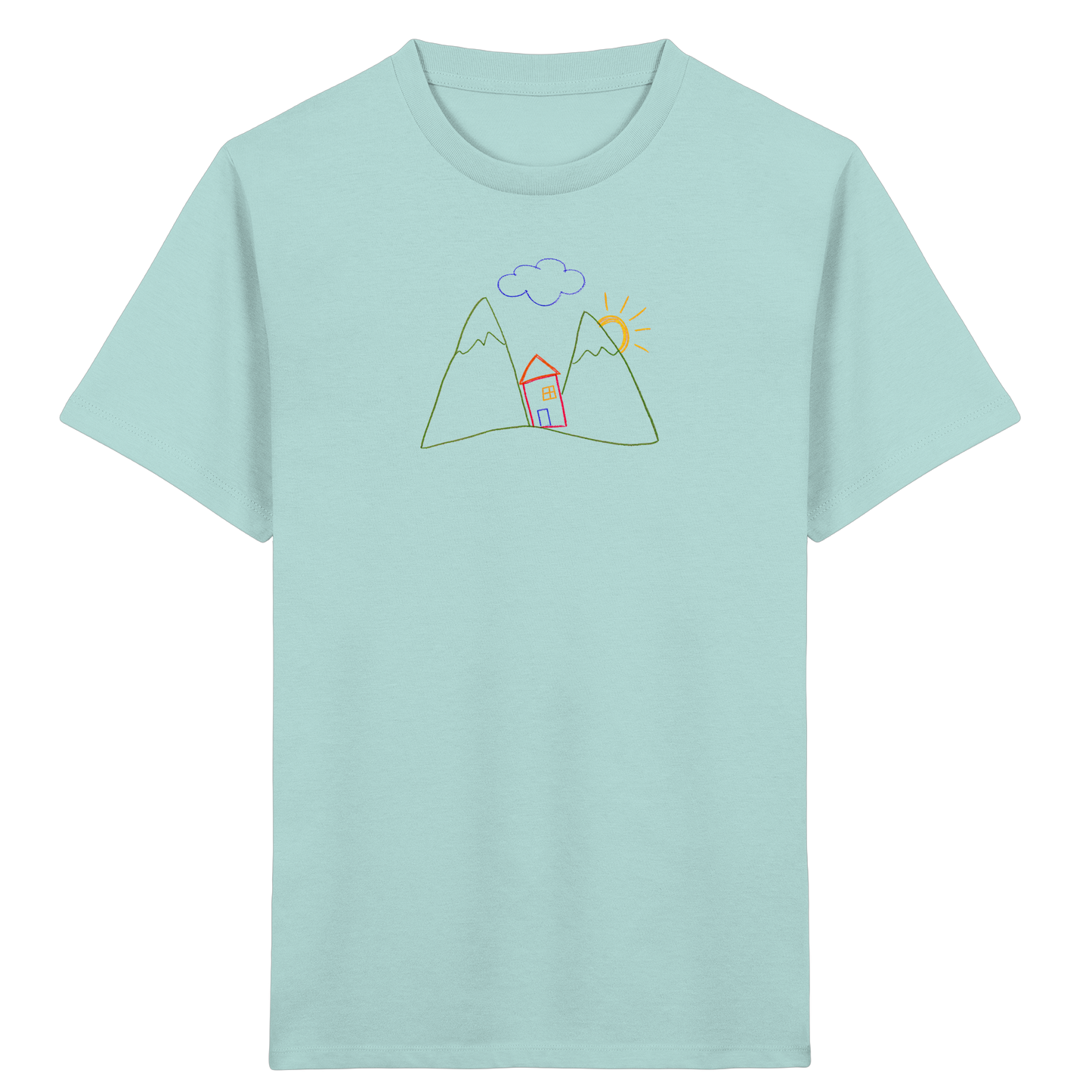 Fröhliches Bergpanorama Kinder T-Shirt - Kinder Bio T-Shirt