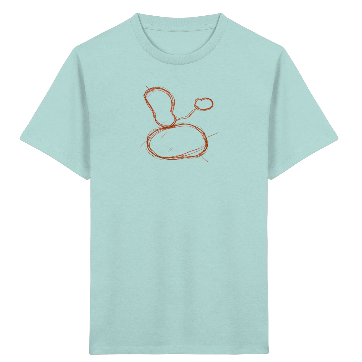 Kastanienbraune Formenfamilie Shirt - Kinder Bio T-Shirt