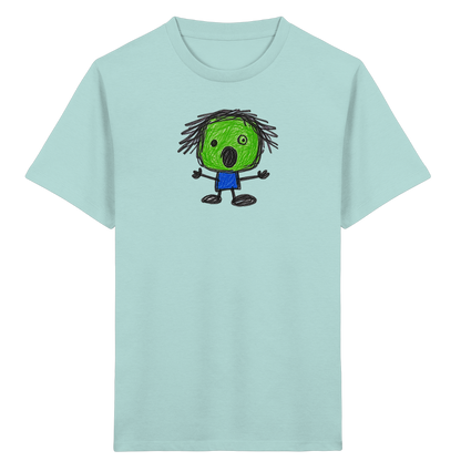 Kritzelkopf beim Staunen - Kinder Bio T-Shirt