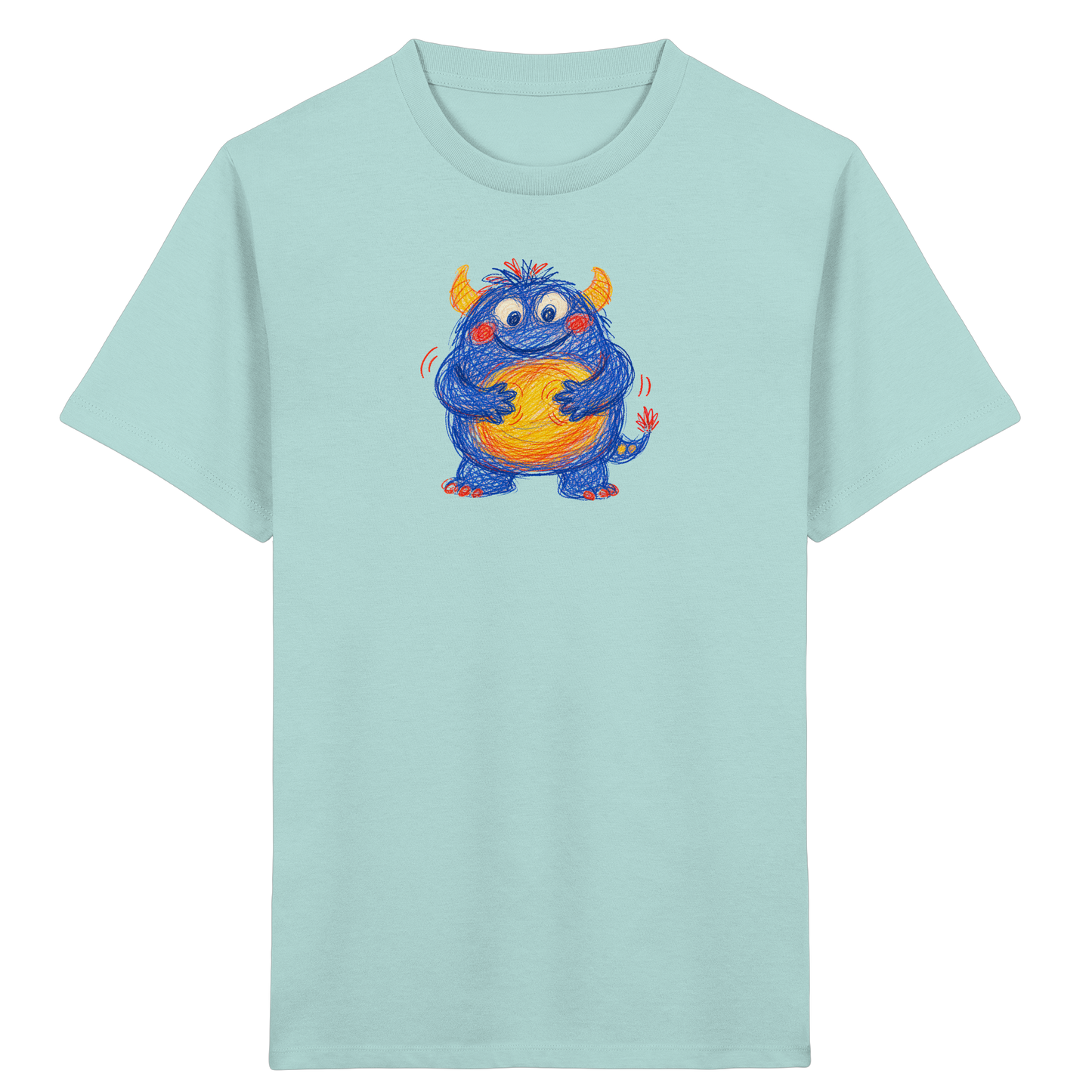 Bauchklopfer Monster Kinder Shirt - Kinder Bio T-Shirt