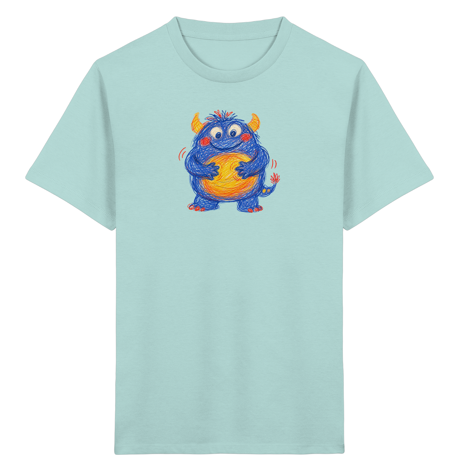 Bauchklopfer Monster Kinder Shirt - Kinder Bio T-Shirt