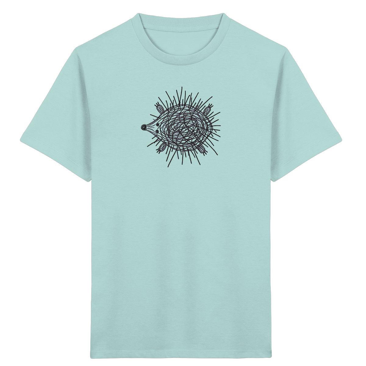 Igel von oben gezeichnet - Kinder Bio T-Shirt