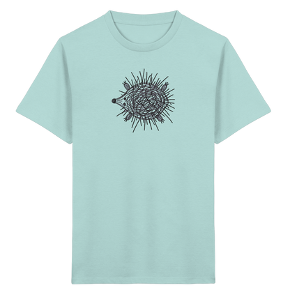Igel von oben gezeichnet - Kinder Bio T-Shirt