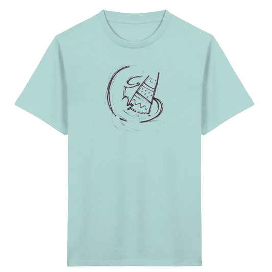 Otter mit grauer Schultüte - Kinder Bio T-Shirt
