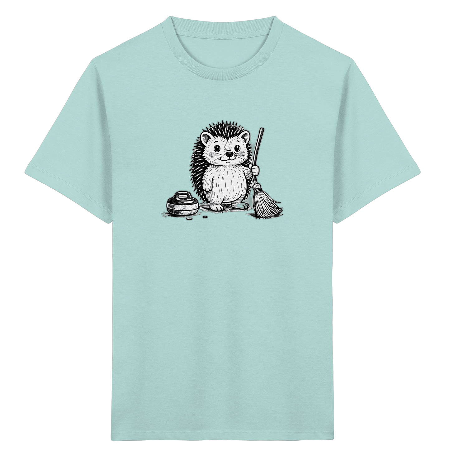 Igel beim Curling: Kinder T-Shirt - Kinder Bio T-Shirt