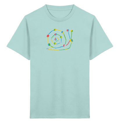 Farbpunkt Schnecke Kinder Shirt - Kinder Bio T-Shirt
