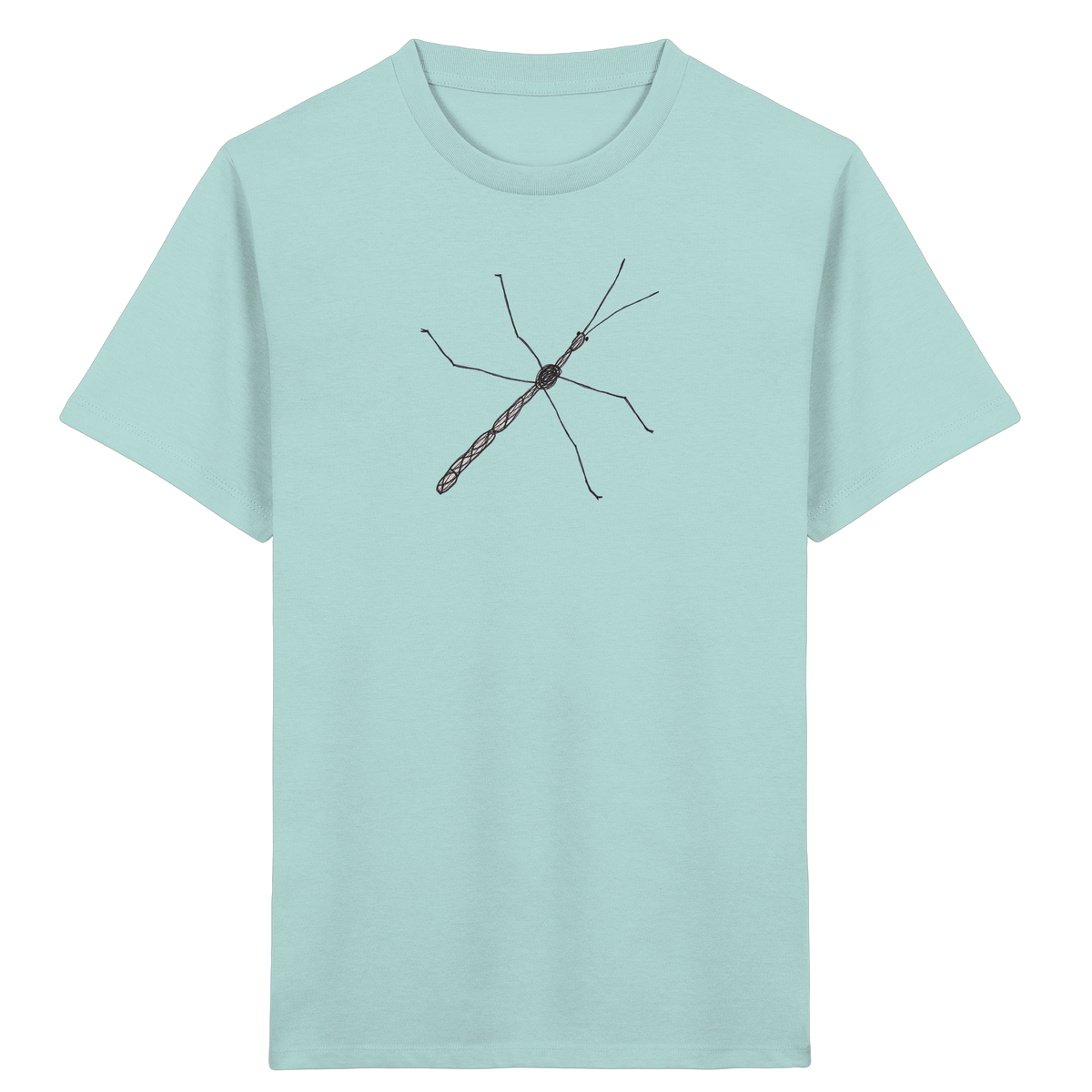 Stabheuschrecke von oben - Kinder Bio T-Shirt
