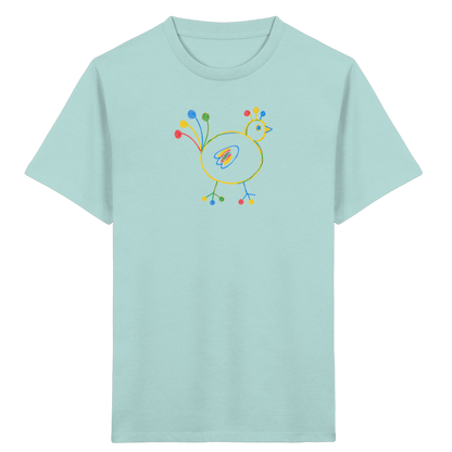 Farbpunkt-Huhn für Kinder - Kinder Bio T-Shirt
