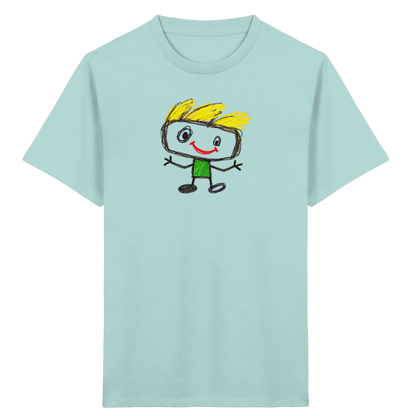 Kritzelkopf mit Windhaar - Kinder Bio T-Shirt