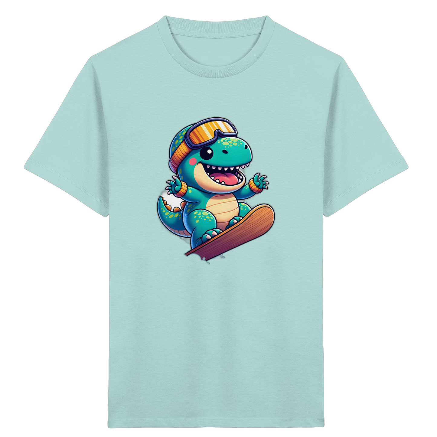 Dino Snowboard T-Shirt: Abenteuer pur!