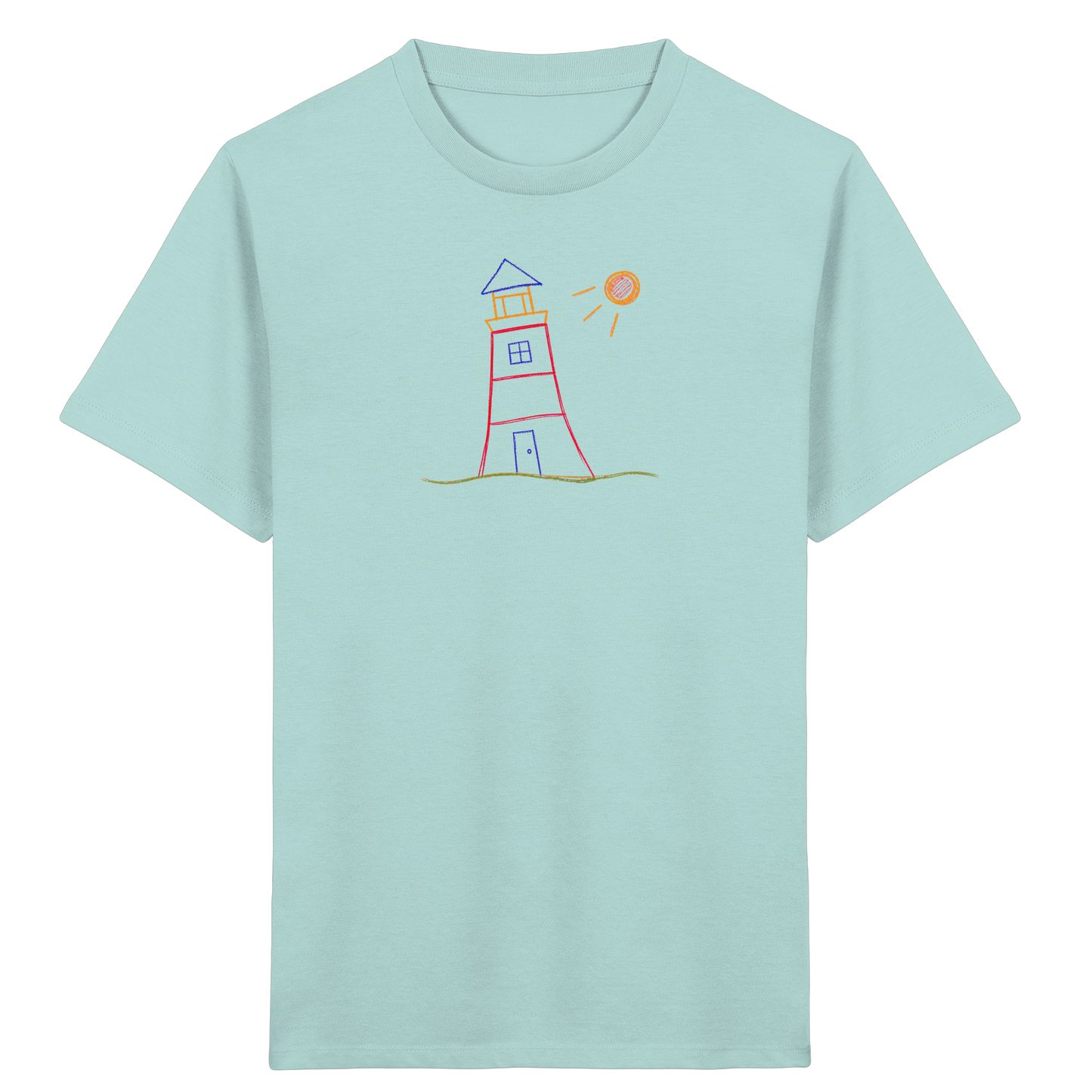 Maritimes Leuchtturm T-Shirt für Kinder - Kinder Bio T-Shirt