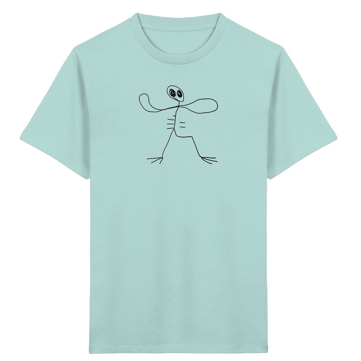 Tropfenkopf mit Stelzenbeinen - Kinder Bio T-Shirt