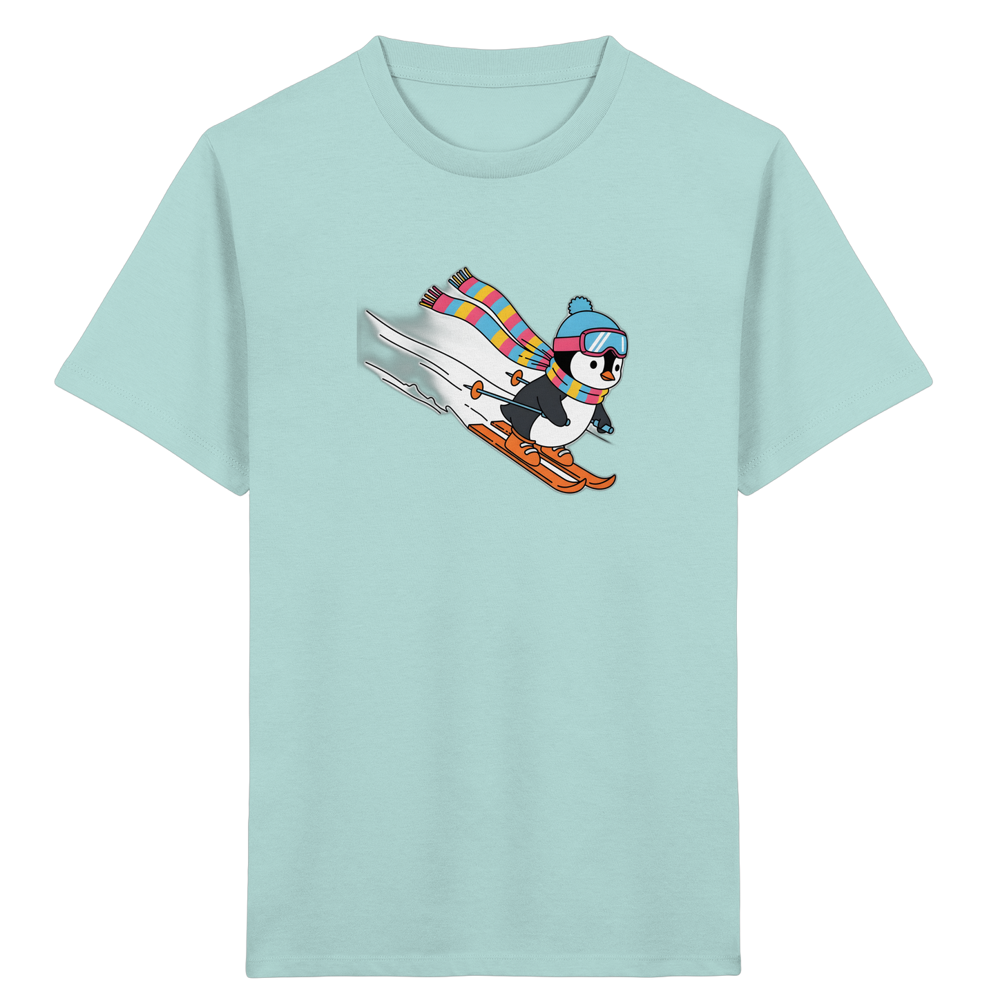 Fröhlicher Pinguin: Ski Abenteuer T-Shirt