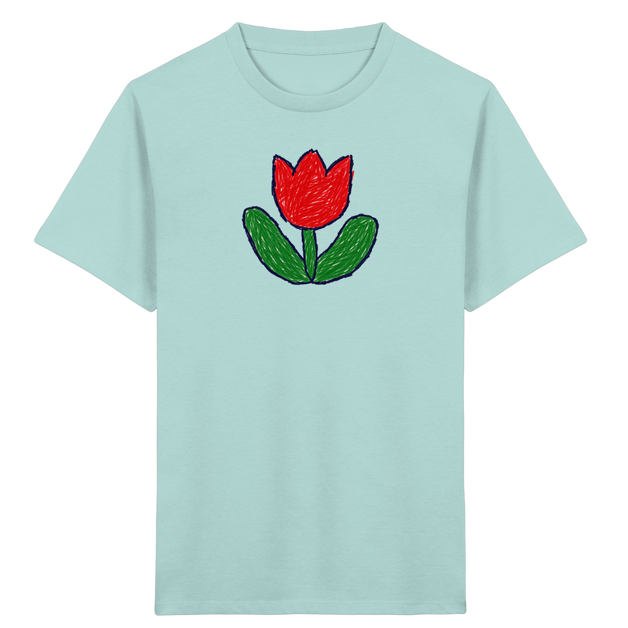 Kritzel-Tulpe Kinder T-Shirt